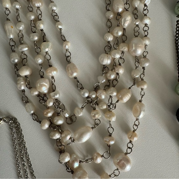 Large Lot of Gossip Girl Y2K Style Necklaces Earrings Brooch Statement Bib Pearl - Picture 2 of 7